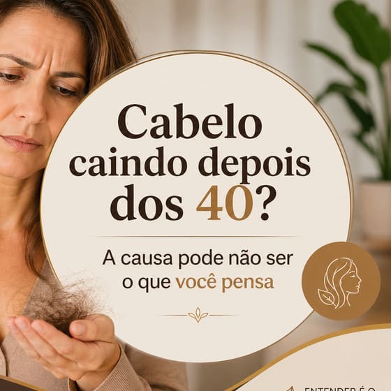 queda de cabelo menopausa causa hormonal nutricional mulher 40 anos Campinas Ribeirão Preto