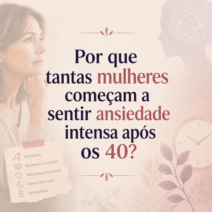 ansiedade depois dos 40 causa hormonal menopausa mulher perimenopausa Campinas Hortolândia Monte Mor